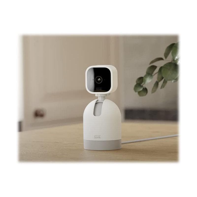 AMAZON Blink Mini Pan-Tilt Kamera - Bewegliche Plug-in-Sicherheitskamera weiß (B09N6P1555)