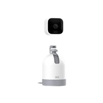 AMAZON Blink Mini Pan-Tilt Kamera - Bewegliche Plug-in-Sicherheitskamera weiß (B09N6P1555)