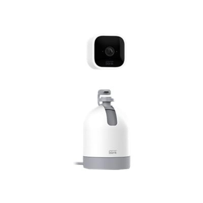 AMAZON Blink Mini Pan-Tilt Kamera - Bewegliche Plug-in-Sicherheitskamera weiß (B09N6P1555)