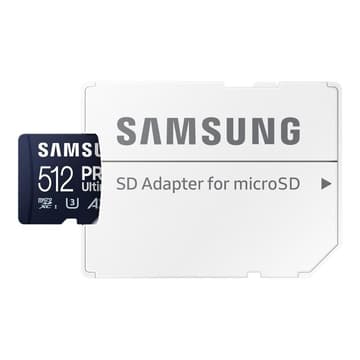 SAMSUNG PRO Ultimate 512 GB microSD-Speicherkarte mit SD-Karten-Adapter