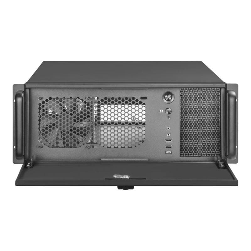 SILVERSTONE Rack 4U Gehäuse RM 42-502 Black