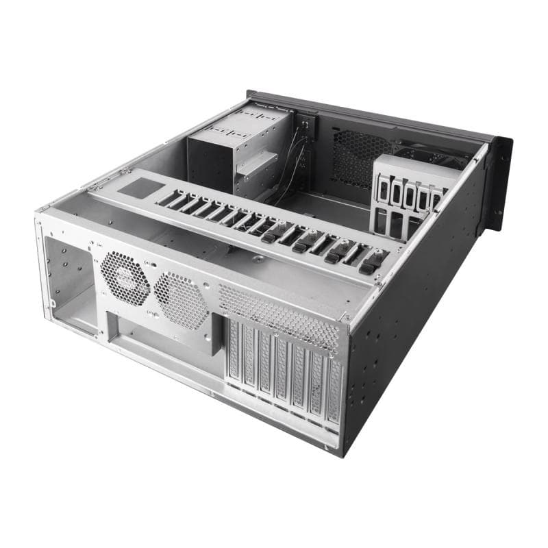 SILVERSTONE Rack 4U Gehäuse RM 42-502 Black
