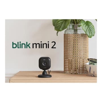 AMAZON Blink Mini 2 - smarte Plug-in-Sicherheitskamera mit HD-Nachtsicht, schwarz