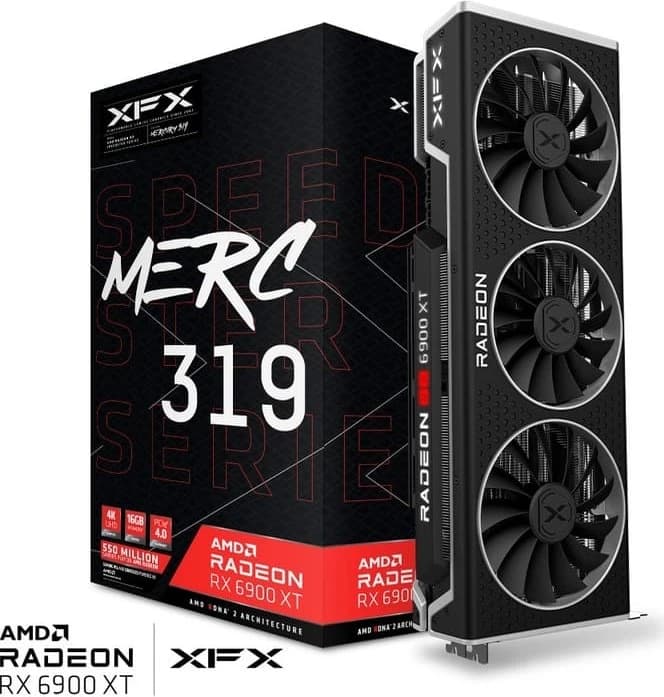 XFX Speedster MERC 319 Radeon RX 6900 XT Black Gaming, 16GB GDDR6, HDMI, 3x DP