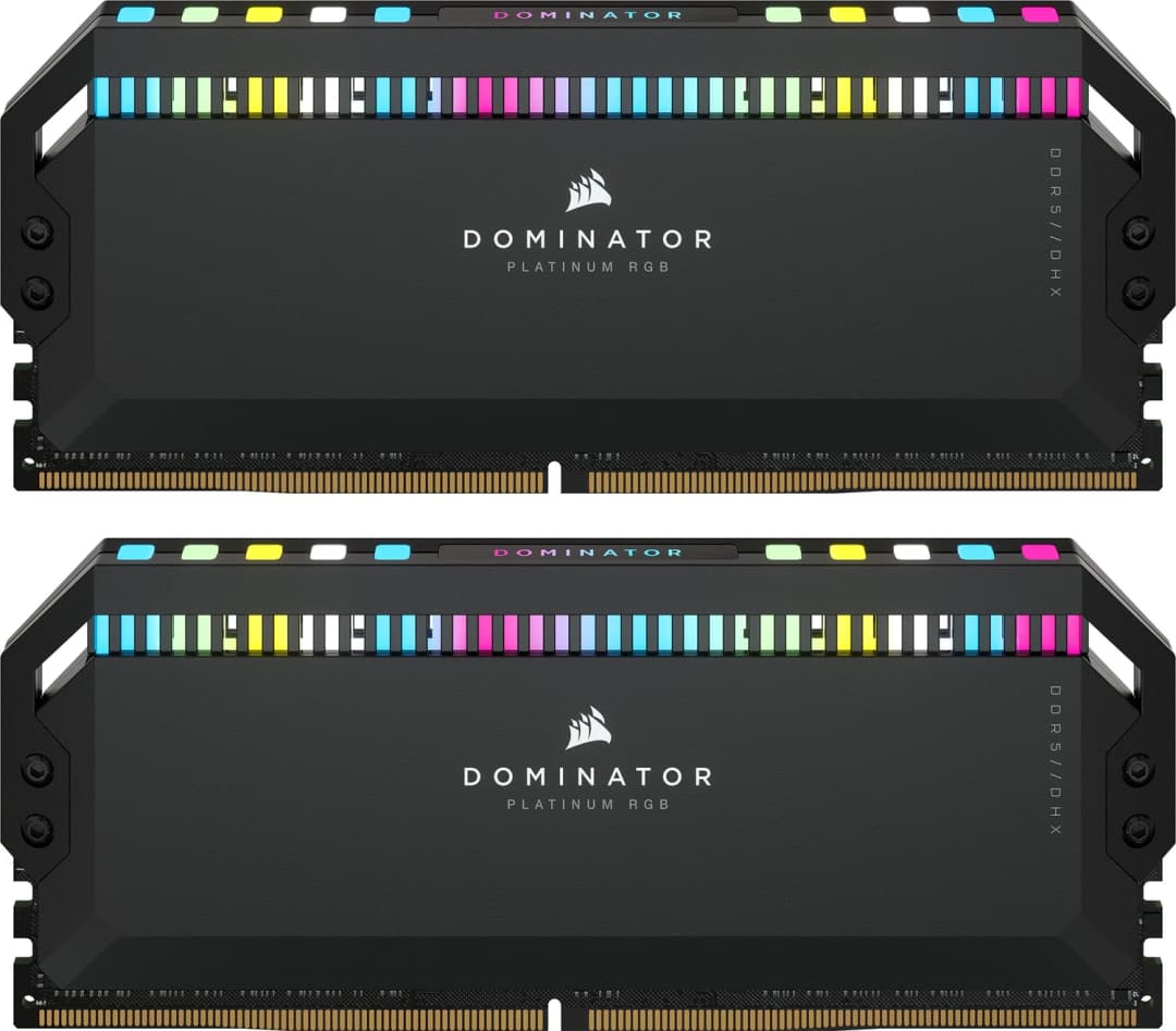 32 GB Corsair Dominator Platinum RGB schwarz Kit, DDR5-5200, CL40-40-40-77