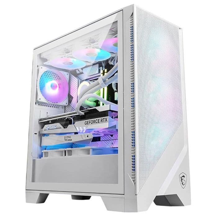 MSI MAG Forge 320R Airflow White, Glasfenster