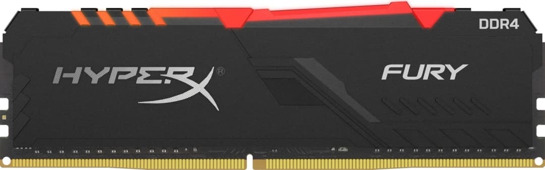 32GB Kingston FURY RGB UDIMM, DDR4-3600, CL18-22-22