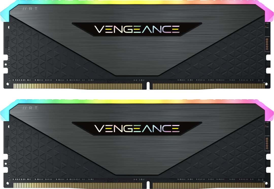 64GB Corsair Vengeance RGB RT Gunmetal UDIMM, DDR4-3200, CL16-20-20-38