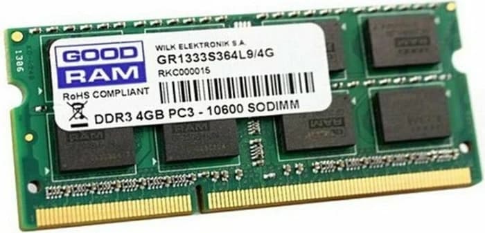 4GB  DDR3L 1600MHz SO-DIMM RAM, goodram, CL11, 1R