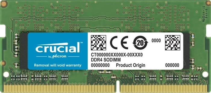 32GB DDR4 3200MHz SO-DIMM RAM, Crucial, CL22-22-22, 2RX8