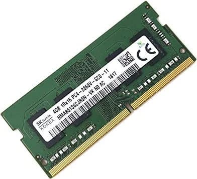 4GB DDR4 2666MHz SO-DIMM RAM, SK hynix, CL19-19-19, 1RX4