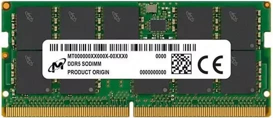 8GB DDR5 4800MHz SO-DIMM RAM, Micron, CL40, 1RX8
