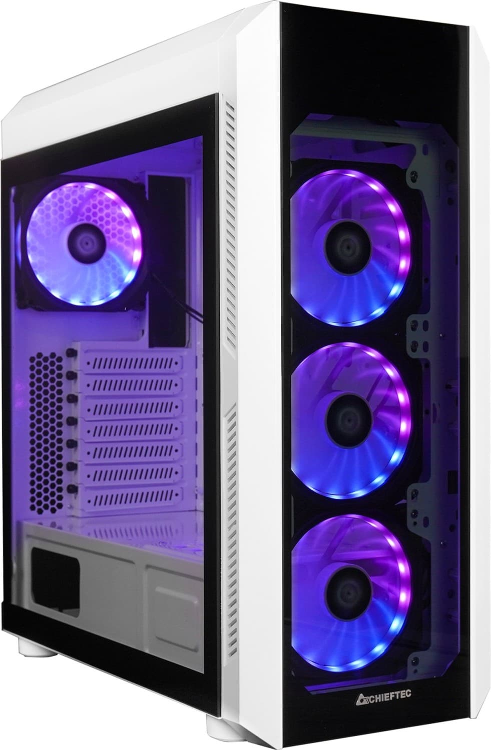 Chieftec Gamer GL-03B Scorpion 3 RGB, weiß, Glasfenster