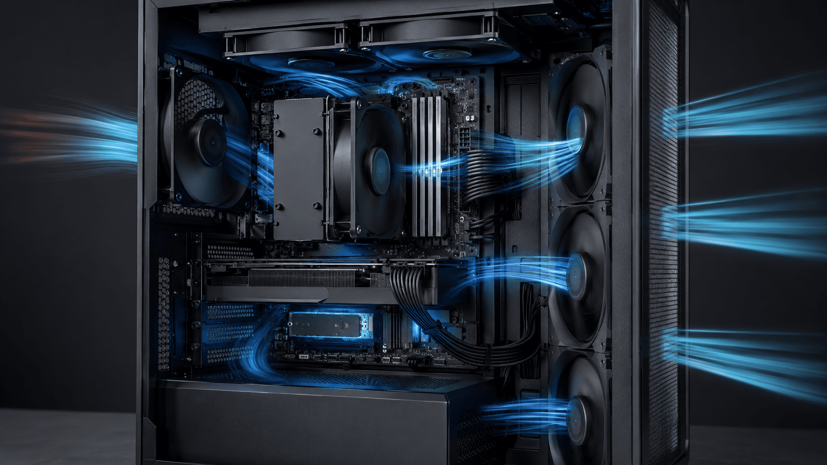 Leise PC Komponenten mit optimiertem Airflow und Silent Kühlung Leise PC Komponenten mit optimiertem Airflow und Silent Kühlung