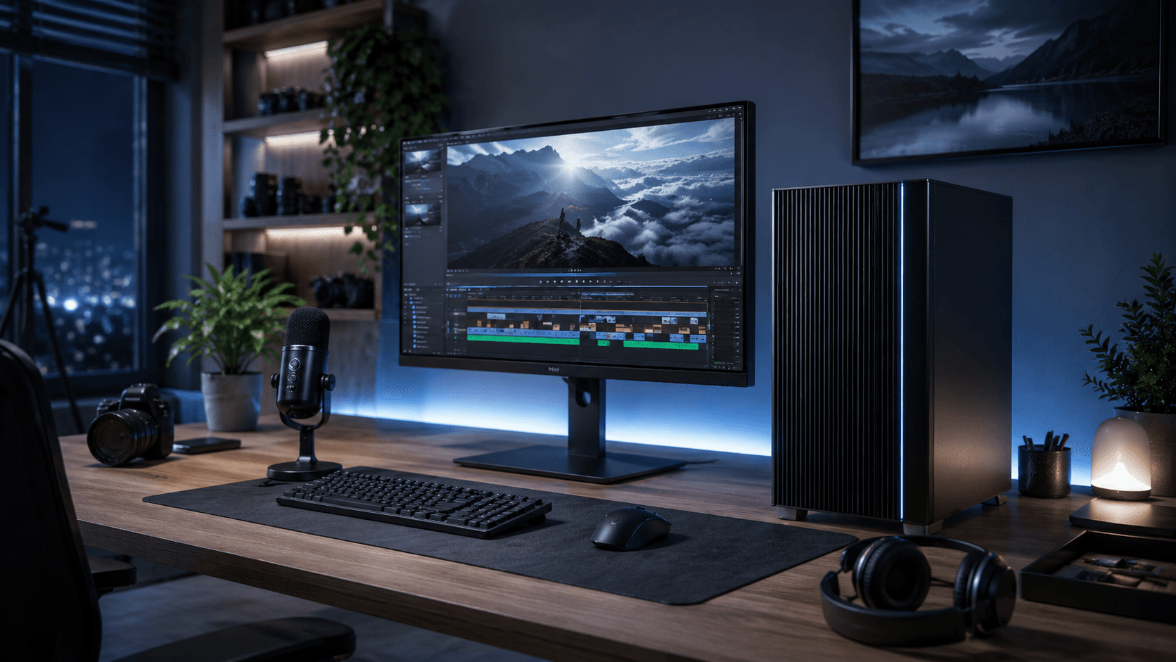 Silent PC für Videobearbeitung, Streaming und Content Creation Silent PC für Videobearbeitung, Streaming und Content Creation