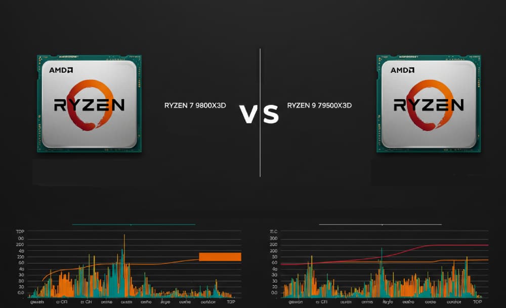 AMD Ryzen 7 9800X3D vs. Ryzen 9 7950X3D im Vergleich AMD Ryzen 7 9800X3D vs. Ryzen 9 7950X3D im Vergleich
