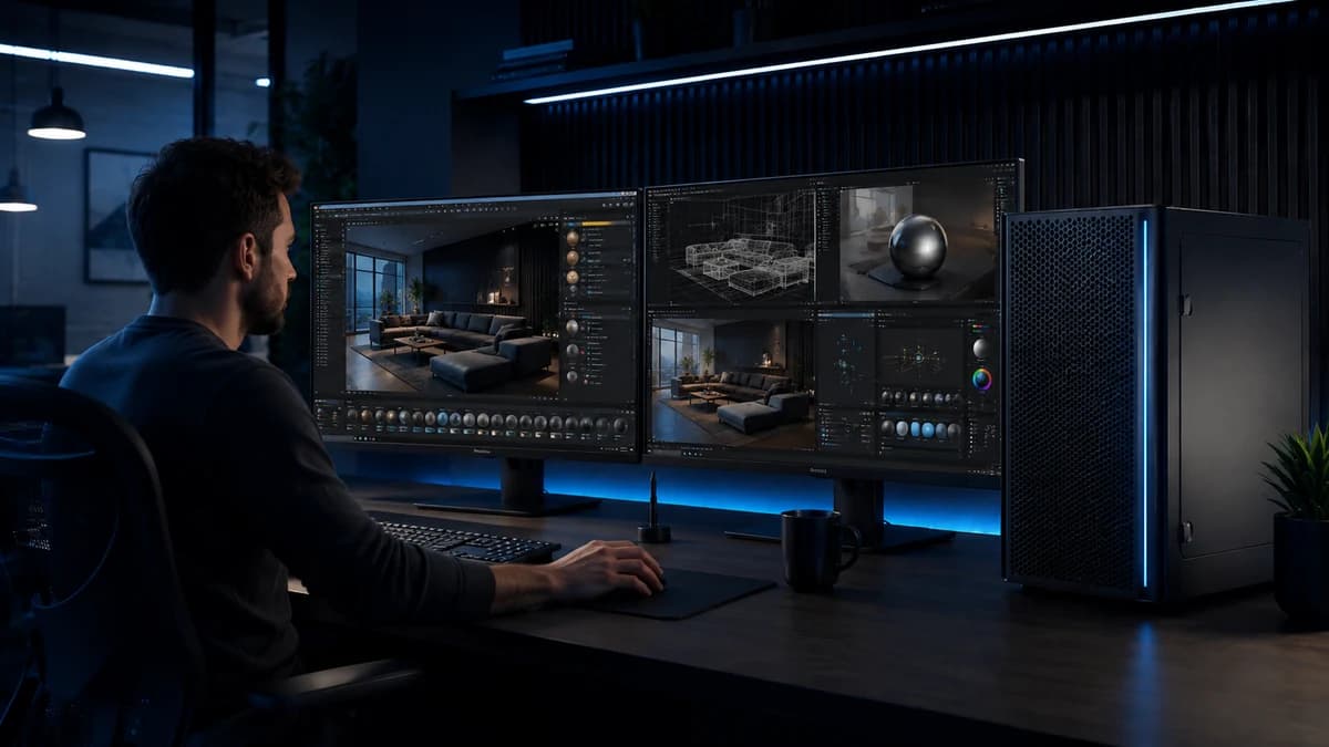 Intel Workstation für 3D Rendering Visualisierung Blender Cinema 4D und Produktdesign Intel Workstation für 3D Rendering Visualisierung Blender Cinema 4D und Produktdesign