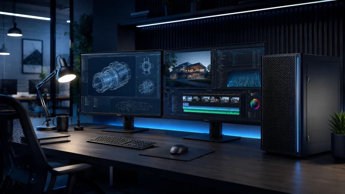 Intel Workstation für CAD Rendering KI und professionelle Anwendungen Intel Workstation für CAD Rendering KI und professionelle Anwendungen