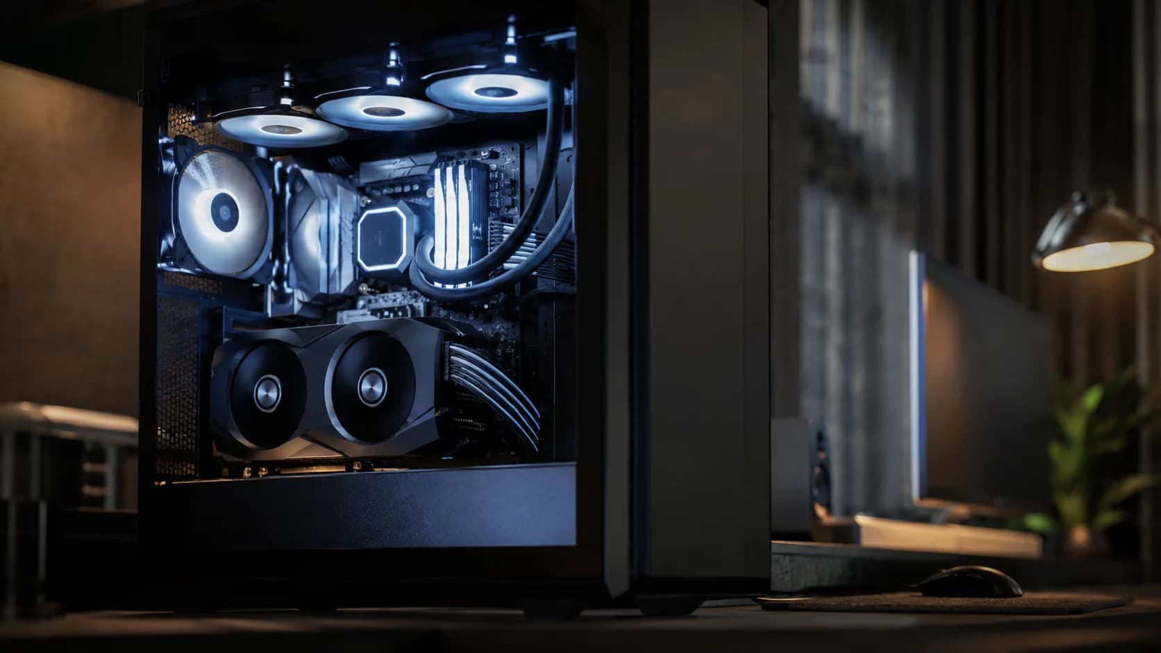 High-End Workstation Hardware mit starker Kühlung und professioneller Leistung High-End Workstation Hardware mit starker Kühlung und professioneller Leistung