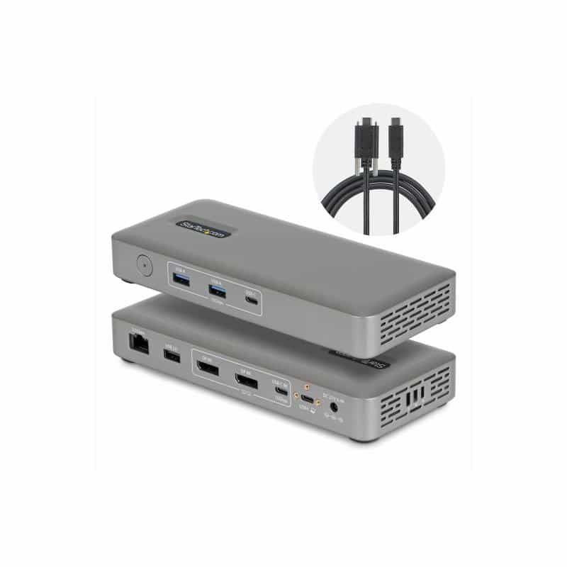 STARTECH.COM Dual-DP USB4 Dock 100W PD Driverless STARTECH.COM Dual-DP USB4 Dock 100W PD Driverless