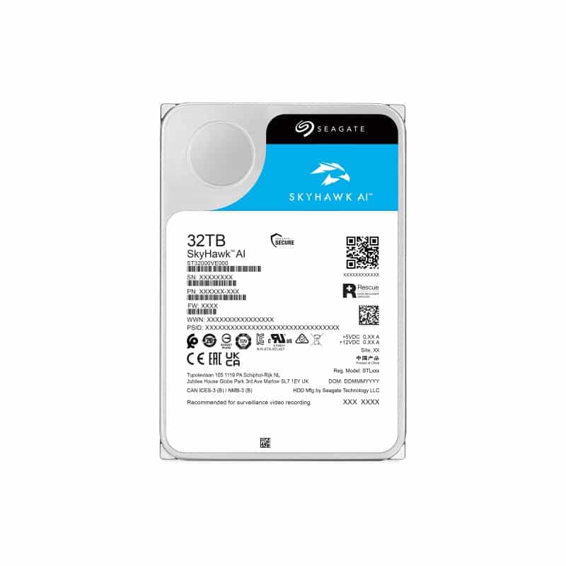 SEAGATE Video Optimized Skyhawk AI 32TB SEAGATE Video Optimized Skyhawk AI 32TB