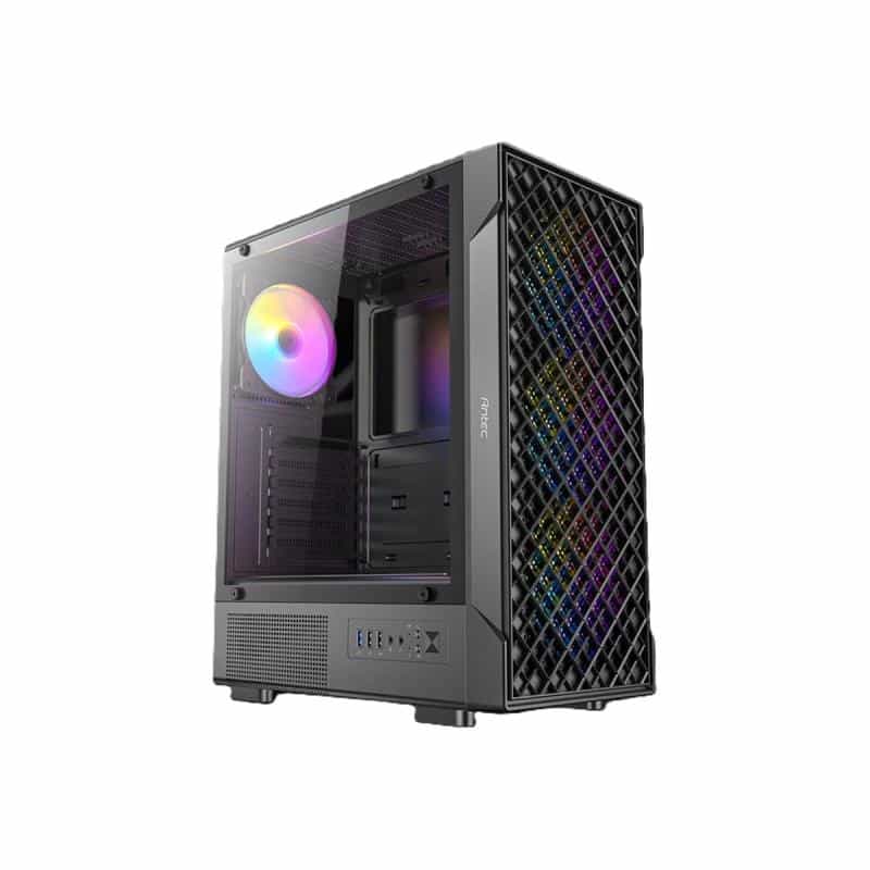 ANTEC VX-320 ARGB ATX, Micro-ATX, ITX Mid Tower Gaming PC Gehäuse, schwarz ANTEC VX-320 ARGB ATX, Micro-ATX, ITX Mid Tower Gaming PC Gehäuse, schwarz