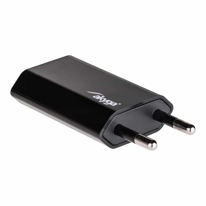 AKYGA AK-CH-03BK USB Ladegerät 5 W 1x USB-A Schwarz Innenbereich AKYGA AK-CH-03BK USB Ladegerät 5 W 1x USB-A Schwarz Innenbereich