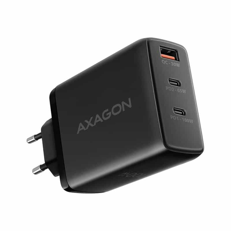 AXAGON USB Ladegerät 100 W USB-C®, USB-A QC 3.0, Adaptive Fast Charge, PPS, USB PD 2.0, USB PD AXAGON USB Ladegerät 100 W USB-C®, USB-A QC 3.0, Adaptive Fast Charge, PPS, USB PD 2.0, USB PD