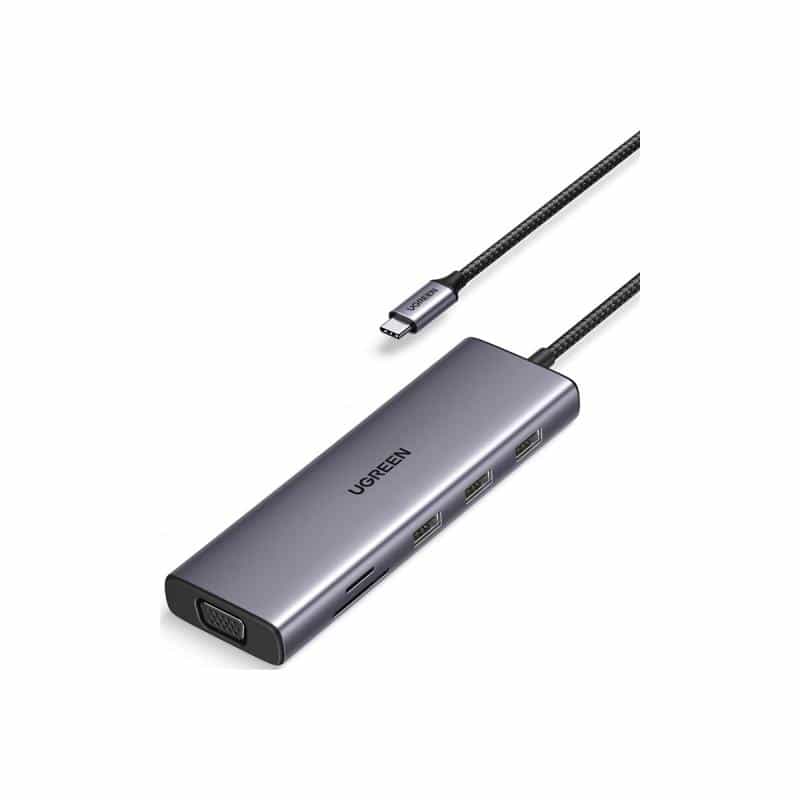 UGREEN CM498 10-in-1 USB-C Hub 1x 4K HDMI 1x RJ-45 1x USB-C PD 100W 1x 3.5mm Audio 3x USB-A 3.0 1x S UGREEN CM498 10-in-1 USB-C Hub 1x 4K HDMI 1x RJ-45 1x USB-C PD 100W 1x 3.5mm Audio 3x USB-A 3.0 1x S