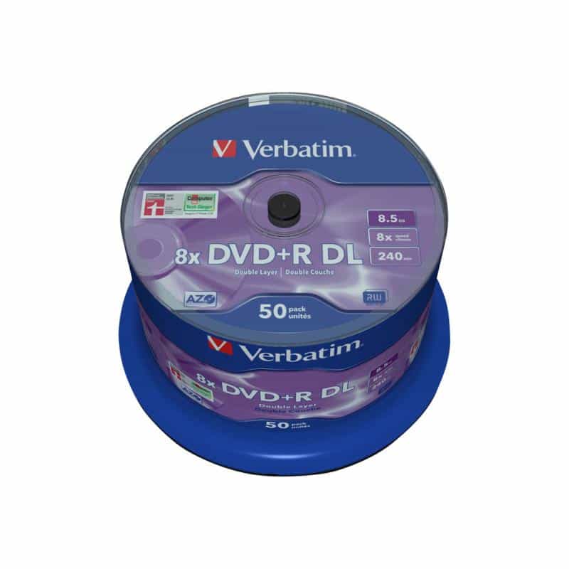 VERBATIM MED DVD+R Verbatim 8.5GB 8x DDL 050er CakeBox VERBATIM MED DVD+R Verbatim 8.5GB 8x DDL 050er CakeBox