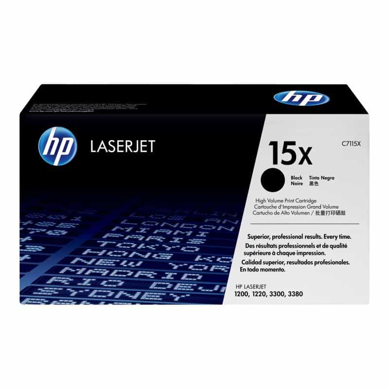HP 15X Schwarz LaserJet Tonerpatrone (C7115X) HP 15X Schwarz LaserJet Tonerpatrone (C7115X)