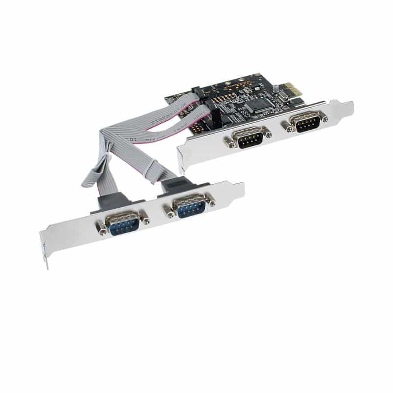 INLINE Schnittstellenkarte 4x Seriell 9-pol PCIe PCI-Express INLINE Schnittstellenkarte 4x Seriell 9-pol PCIe PCI-Express