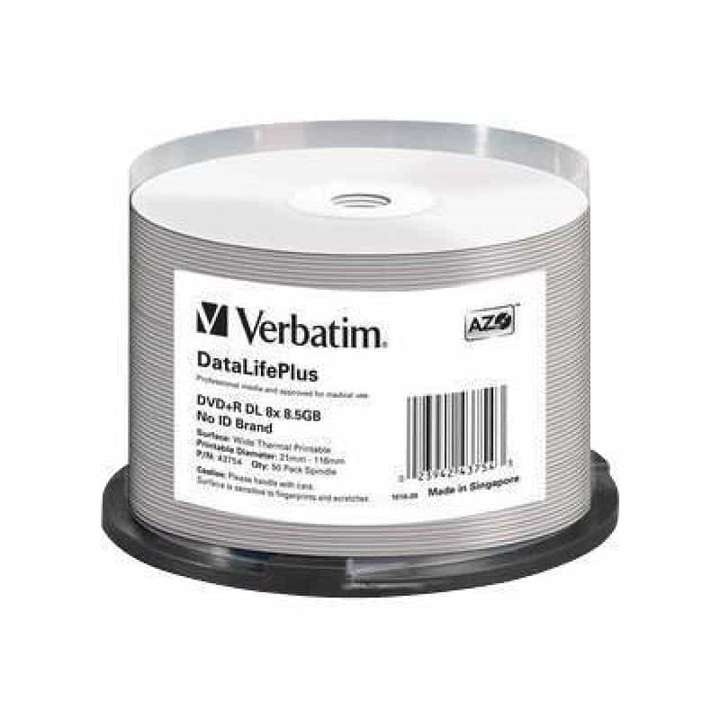 VERBATIM MED DVD+R Verbatim 8.5 GB 8x 050er CB DruTT VERBATIM MED DVD+R Verbatim 8.5 GB 8x 050er CB DruTT