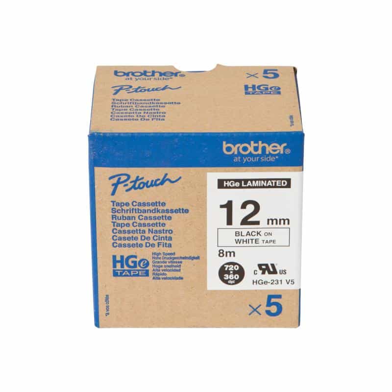 BROTHER HG-Multipack HGE231V5 / 5x Packung / wei BROTHER HG-Multipack HGE231V5 / 5x Packung / wei