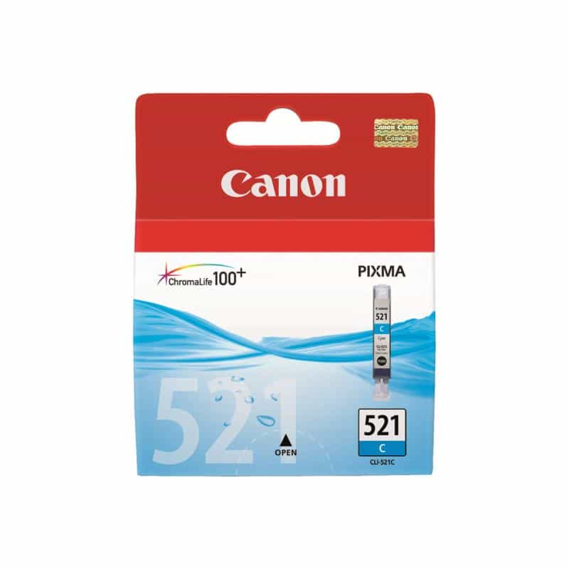 CANON CLI 521C Cyan Tintenbehälter CANON CLI 521C Cyan Tintenbehälter
