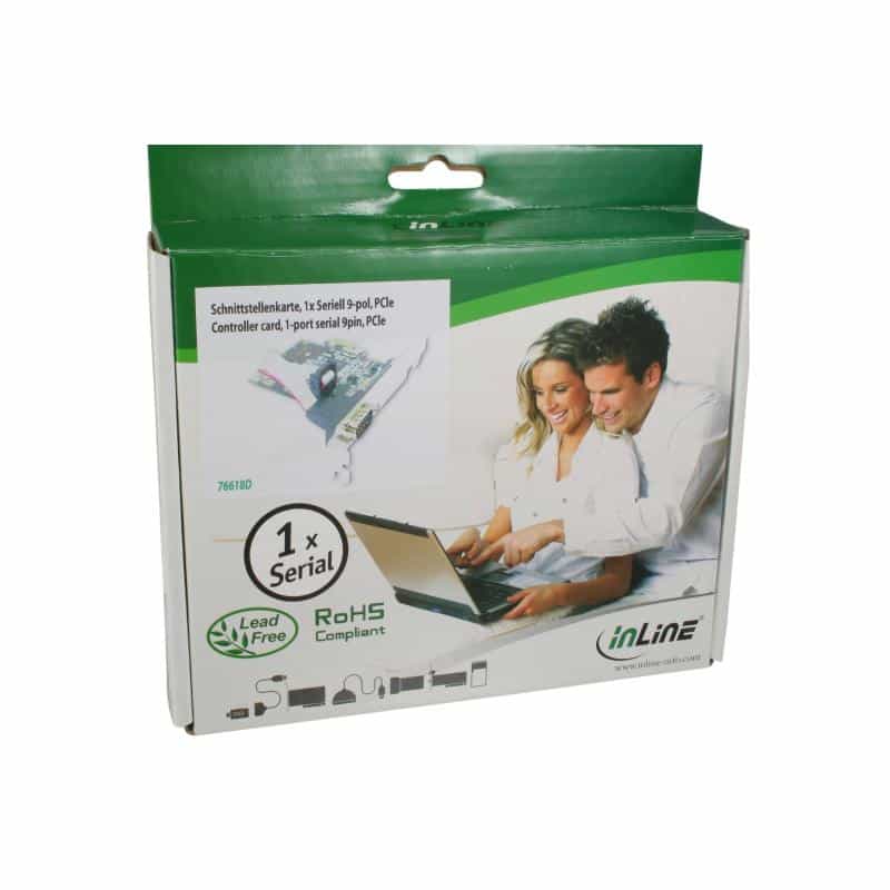 INLINE Schnittstellenkarte, 1x Seriell 9-pol, PCIe (PCI-Express) INLINE Schnittstellenkarte, 1x Seriell 9-pol, PCIe (PCI-Express)