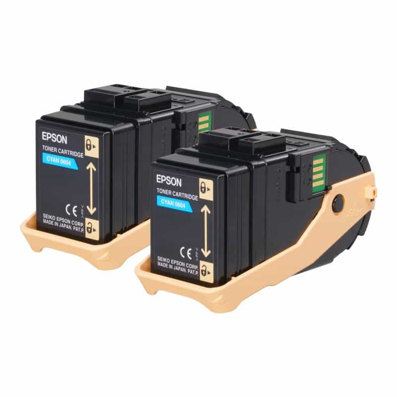 EPSON Double Pack 2er Pack Cyan Tonerpatrone EPSON Double Pack 2er Pack Cyan Tonerpatrone