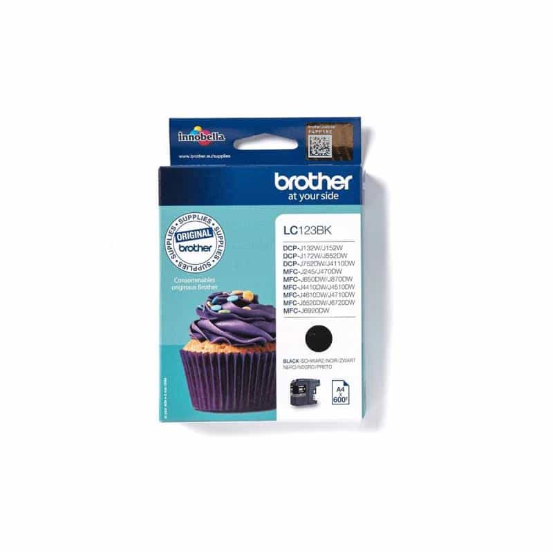 BROTHER LC123BK Schwarz Tintenpatrone BROTHER LC123BK Schwarz Tintenpatrone