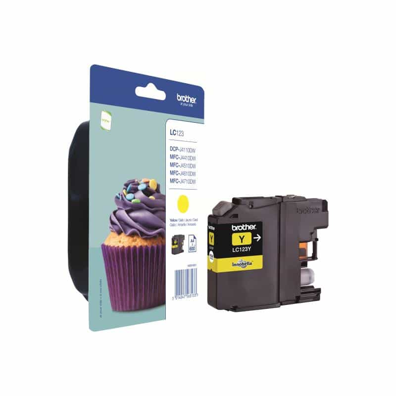 BROTHER LC123Y Gelb Tintenpatrone BROTHER LC123Y Gelb Tintenpatrone