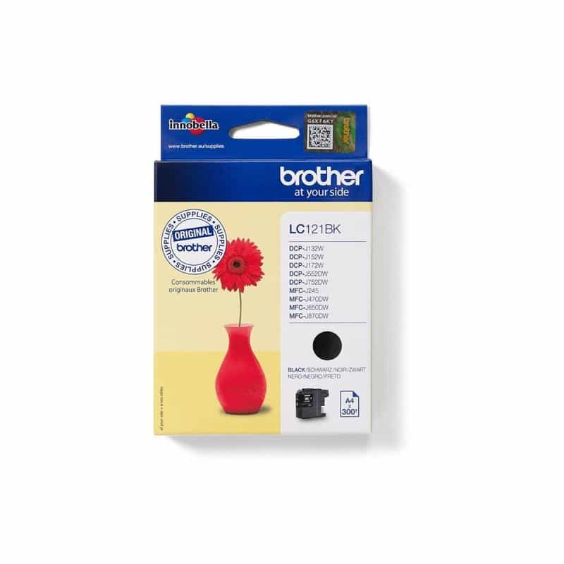 BROTHER LC121BK Schwarz Tintenpatrone BROTHER LC121BK Schwarz Tintenpatrone