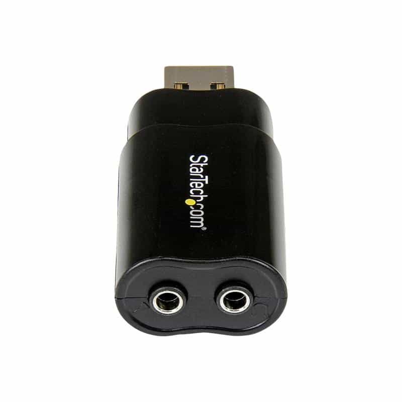 STARTECH.COM USB Audio Adapter - USB auf Soundkarte in Schwarz - Soundcard mit USB (Stecker) STARTECH.COM USB Audio Adapter - USB auf Soundkarte in Schwarz - Soundcard mit USB (Stecker)