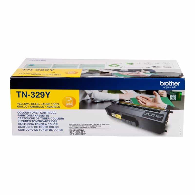 BROTHER TN329Y 2er Pack Gelb Tonerpatrone BROTHER TN329Y 2er Pack Gelb Tonerpatrone