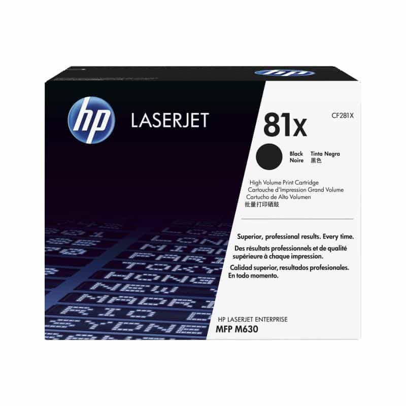 HP 81X Schwarz LaserJet Tonerpatrone (CF281X) HP 81X Schwarz LaserJet Tonerpatrone (CF281X)