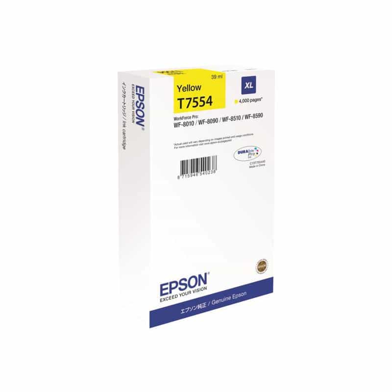 EPSON T7554 Größe XL Gelb Tintenpatrone EPSON T7554 Größe XL Gelb Tintenpatrone