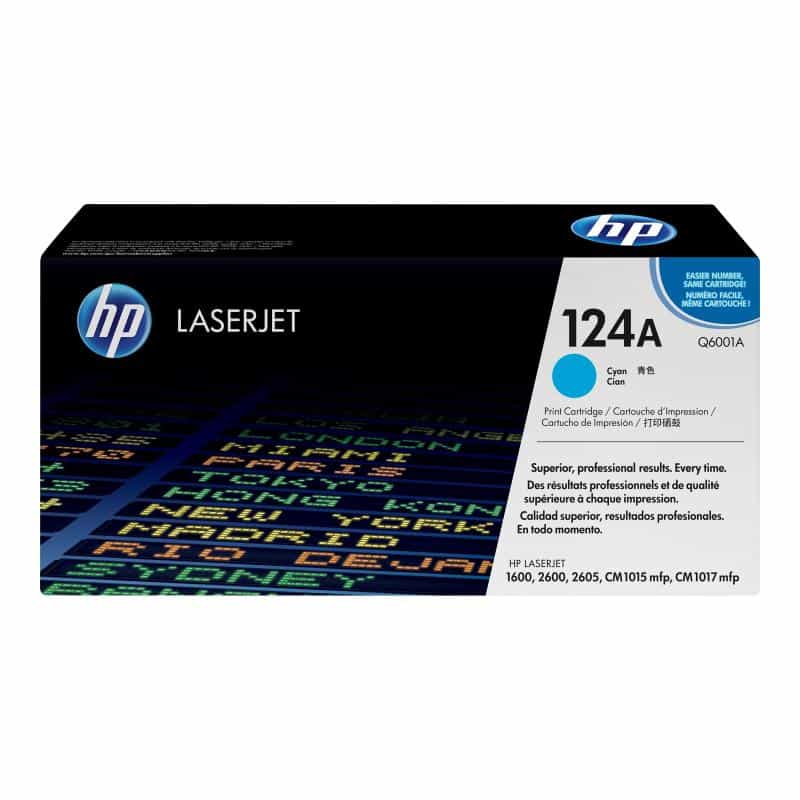 HP 124A Cyan LaserJet Tonerpatrone (Q6001A) HP 124A Cyan LaserJet Tonerpatrone (Q6001A)
