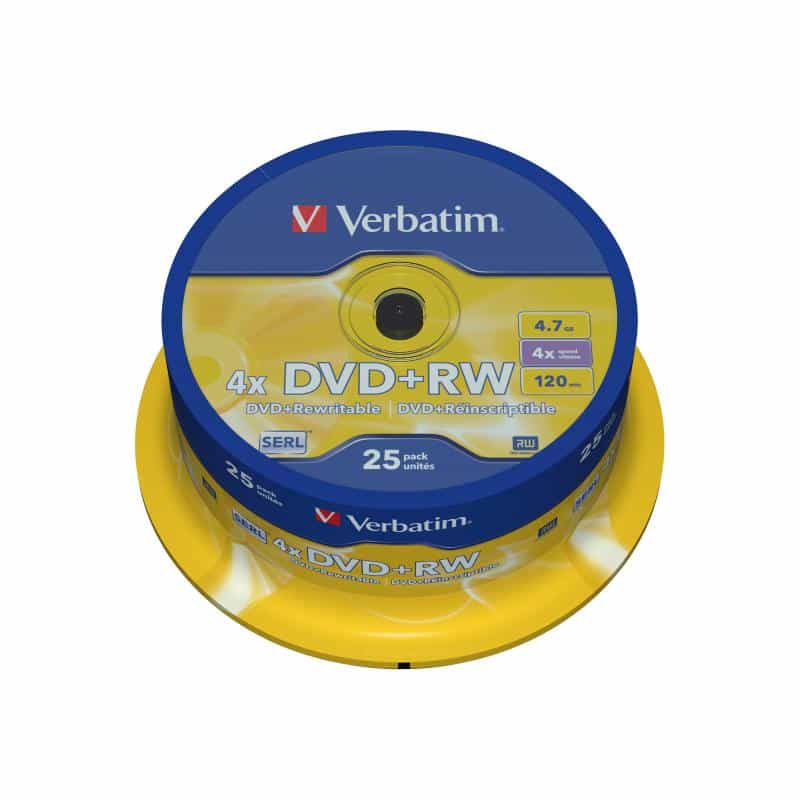 VERBATIM DVD+RW 25er Spindel VERBATIM DVD+RW 25er Spindel