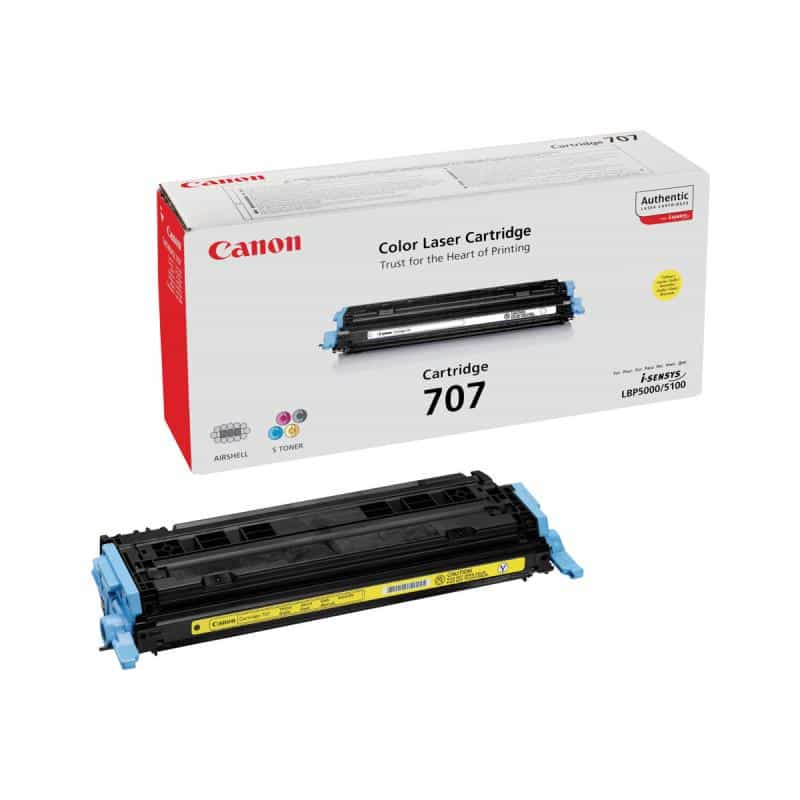 CANON 707Y Gelb Tonerpatrone CANON 707Y Gelb Tonerpatrone
