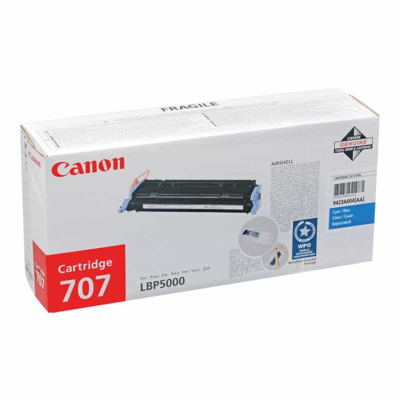 CANON 707C Cyan Tonerpatrone CANON 707C Cyan Tonerpatrone