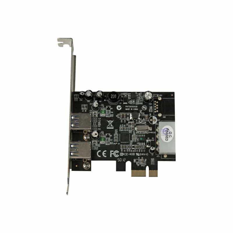 STARTECH.COM 2 Port USB 3.0 PCI Express Schnittstellenkarte mit UASP und 4 Pin LP4 Molex STARTECH.COM 2 Port USB 3.0 PCI Express Schnittstellenkarte mit UASP und 4 Pin LP4 Molex