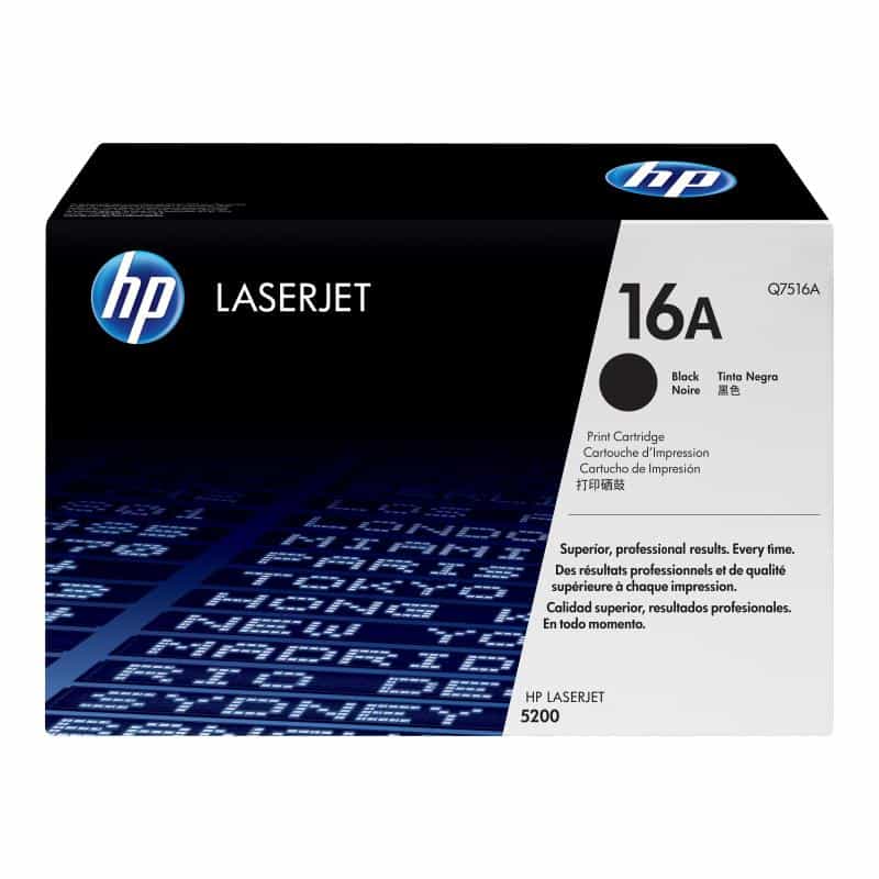 HP 16A Schwarz LaserJet Tonerpatrone (Q7516A) HP 16A Schwarz LaserJet Tonerpatrone (Q7516A)
